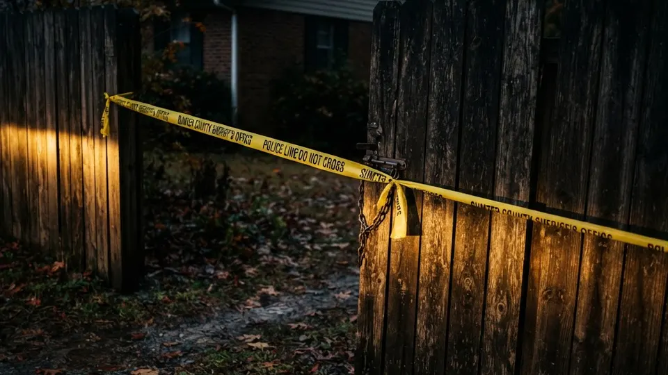 Abstract editorial illustration for: Lynchburg Double Homicide Investigation Underway Today