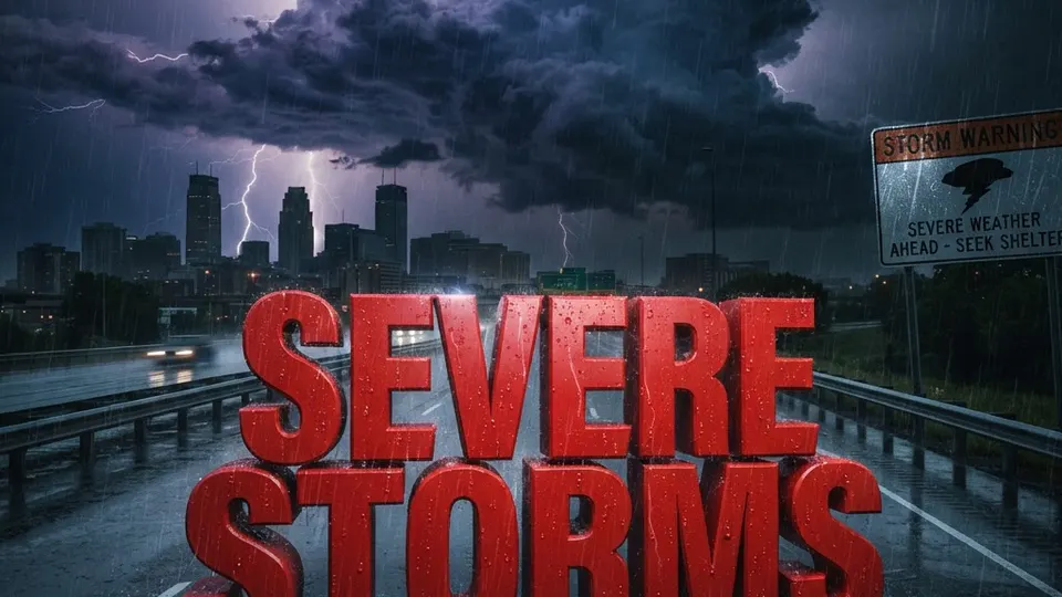 Weather title card: Minnesota Weather Alert: 80-Degree Heat Holds This Weekend in Minneapolis