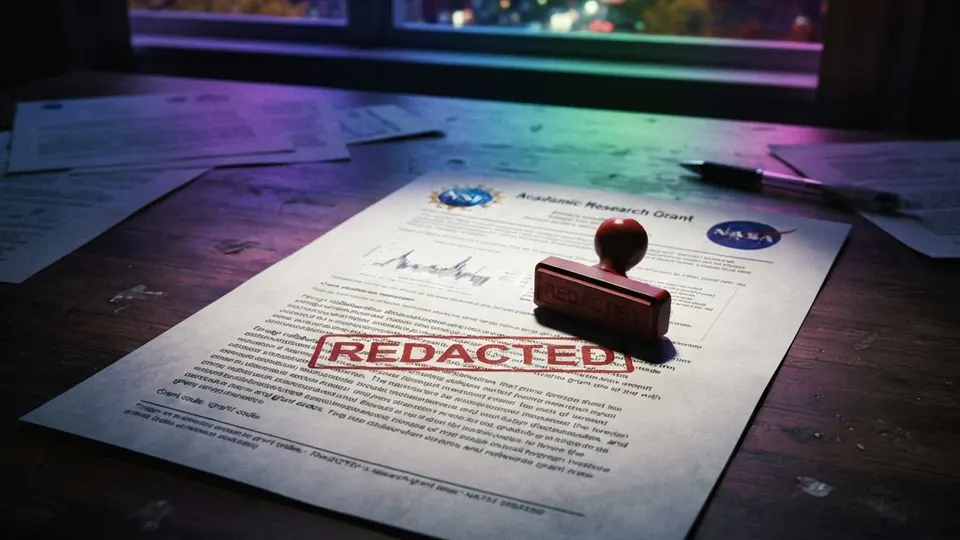 Abstract editorial illustration for: Ohio State pays $2.1 million to settle allegations over undisclosed China ties in federally-funded research