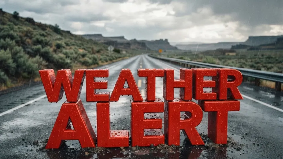 Weather title card: Pendleton, OR Weather: Lingering Showers and 73° Highs on Labor Day Sept. 7