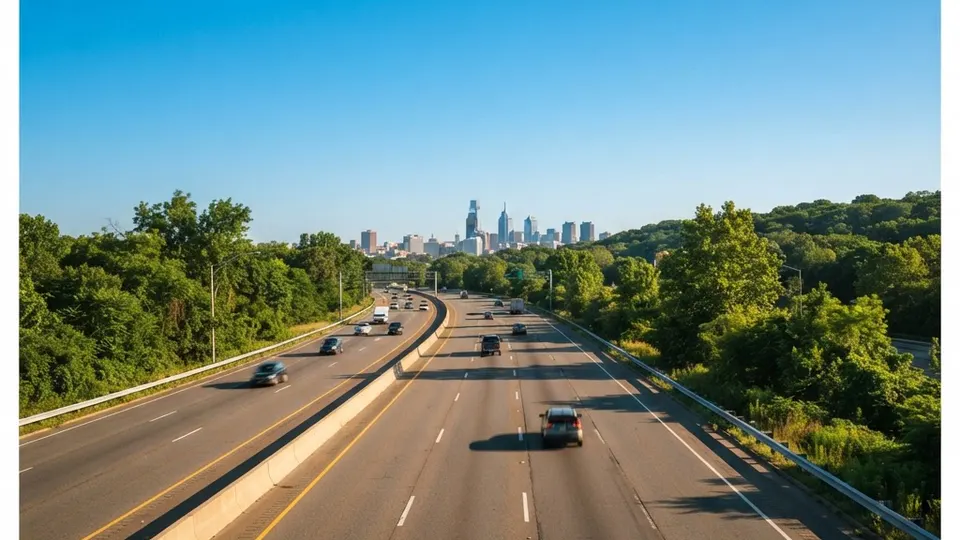 Weather title card: Pennsylvania Weather Alert: 82 Degrees for Weekend Travel Along I-95