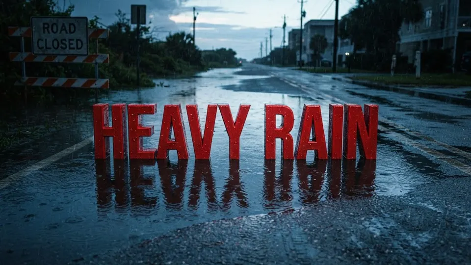 Weather title card: Wilmington, NC Weather: Cooling Relief Arrives for Labor Day Sept. 7