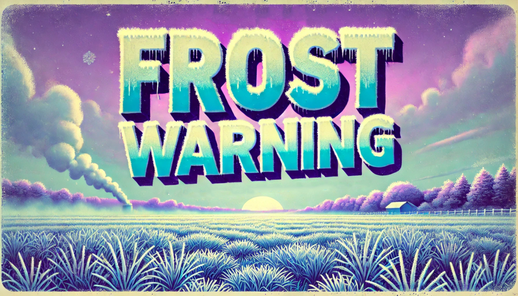 Southwest Indiana and Western Kentucky Frost Advisory Cold Temps
