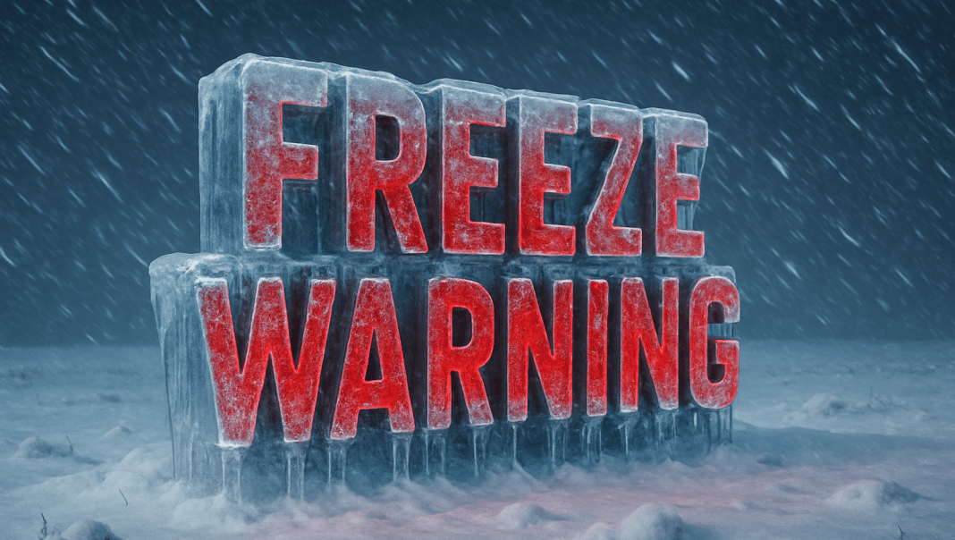The Dalles OR Freeze Warning: Temps Falling to 29° Late Tuesday Night